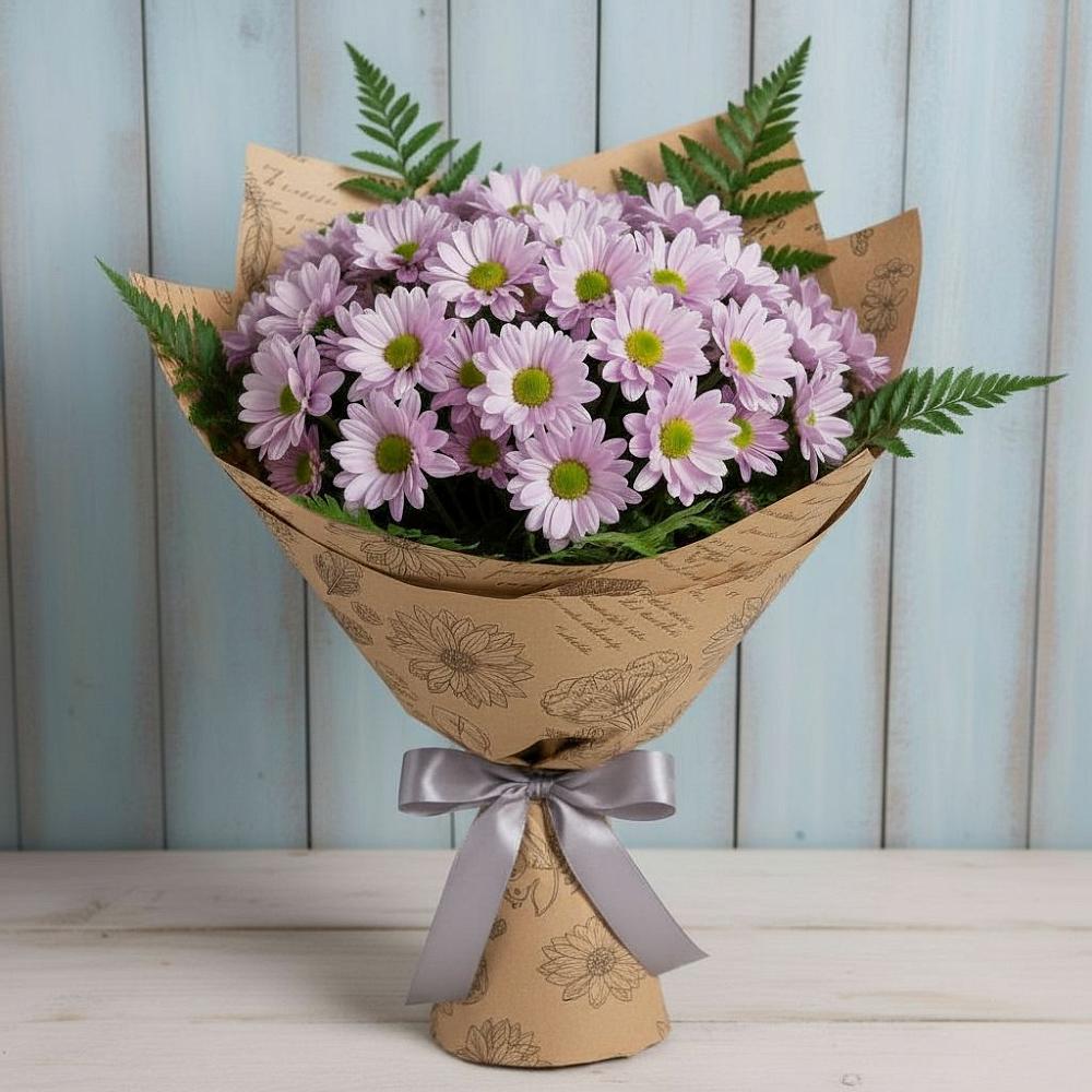 Букет цветов из: Хризантемы в Красный Бор