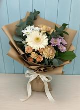 Букет цветов из:  Герберы и Хризантемы #REPLACE_PRED# Красный Бор