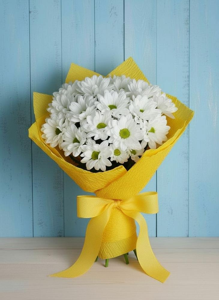 Букет цветов из: Хризантемы в Красный Бор