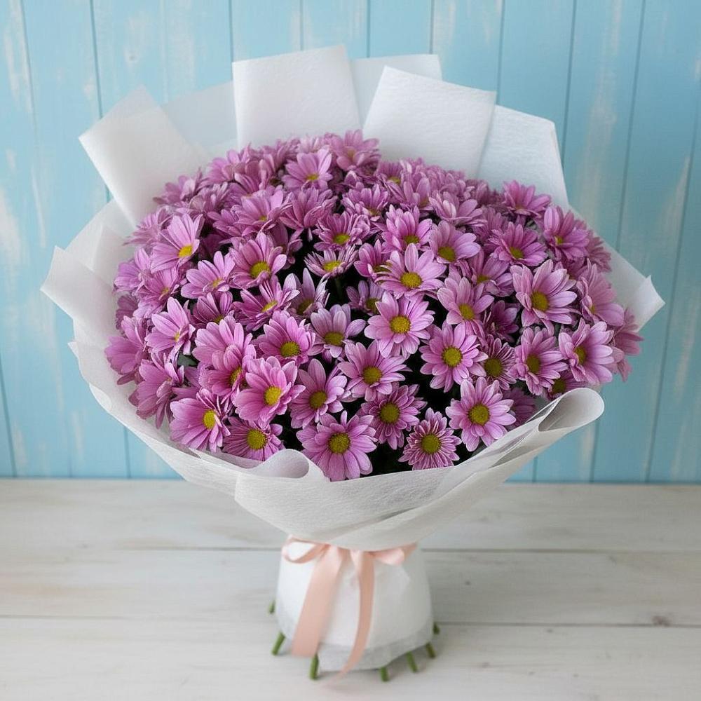 Букет цветов из: Хризантемы в Красный Бор