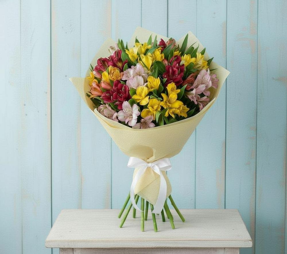 Букет цветов из: Альстромерии в Красный Бор