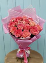 Букет 15 Розовых роз Равель в Красный Бор