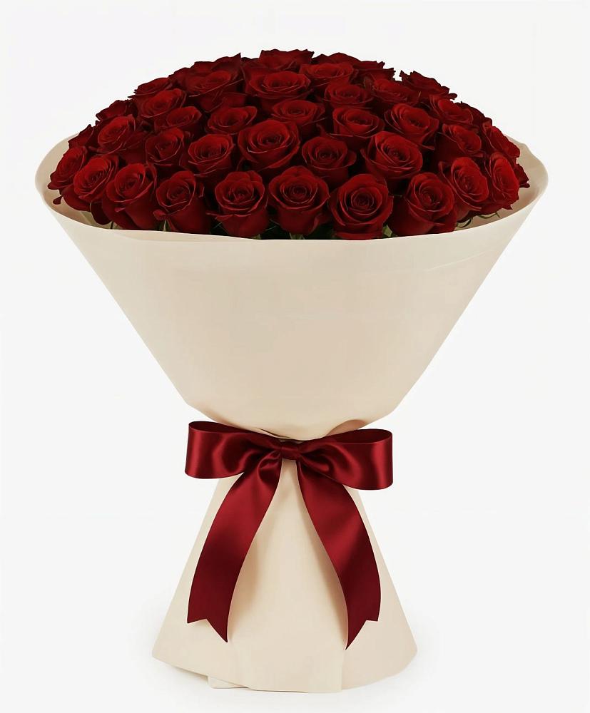 Букет 101 Бордовая роза Блэк Бакарра в Красный Бор